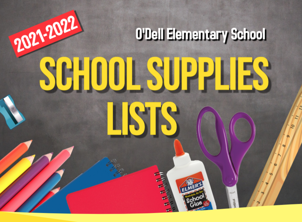 2022-2023 O'Dell School Supplies Lists